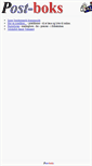 Mobile Screenshot of post-boks.dk