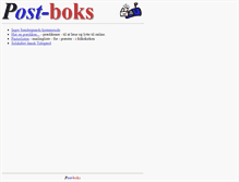 Tablet Screenshot of post-boks.dk